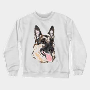 Smiling Loyal German Shepherd Crewneck Sweatshirt